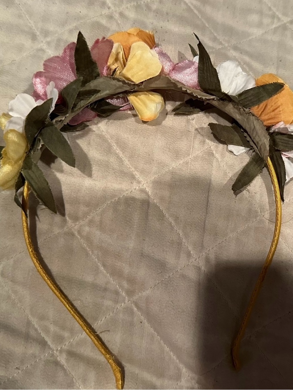 Floral Multicolor Girl’s Flower Crown Headband